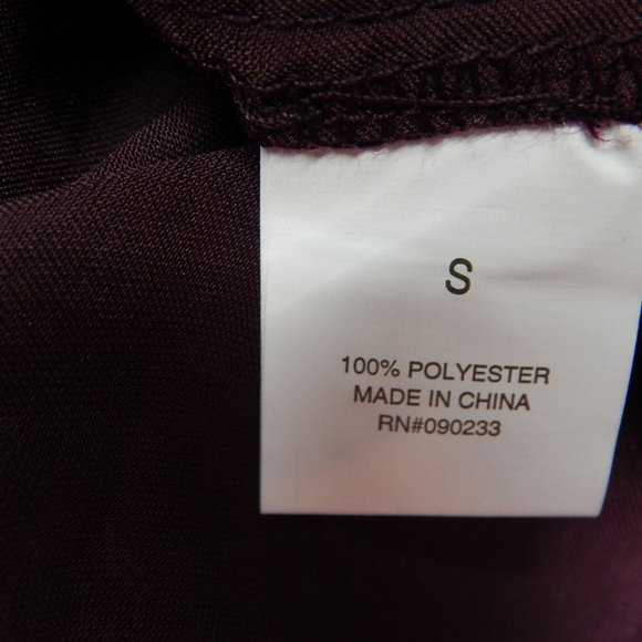 Midi Sleeveless Dress Size S Kendall & Kylie Womens Body Con Burgundy - Picture 9 of 11